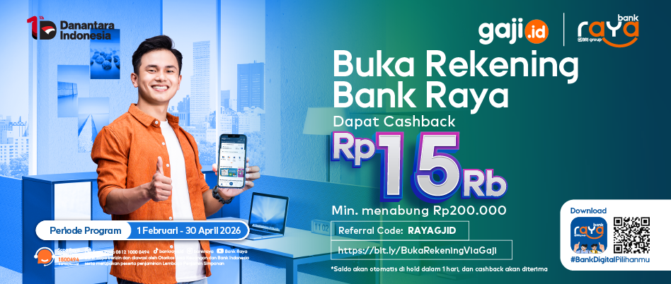 Buka Rekening Raya Via Gaji.id